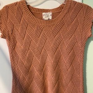 Brown Sweater Vest/ muscle tee